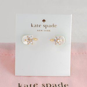 Kate Spade Myosotis Flower Huggies (with Dust Bag) Brand New